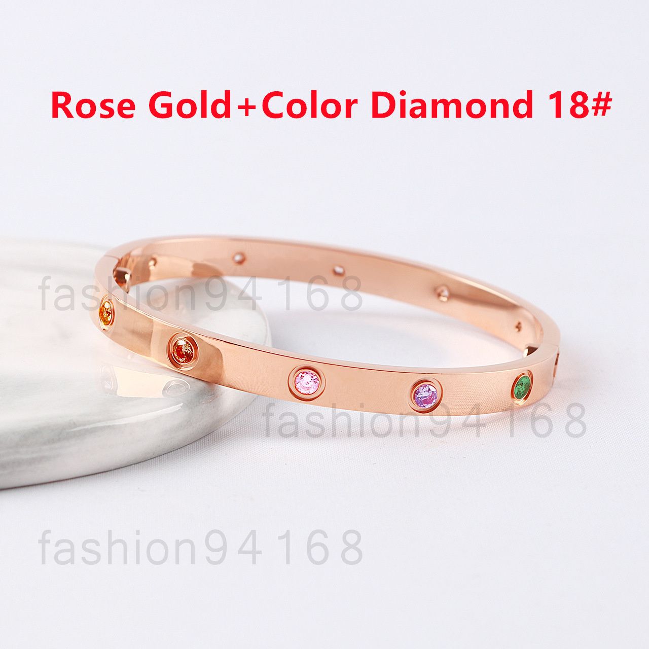 Rose Gold 18+Color Diamond