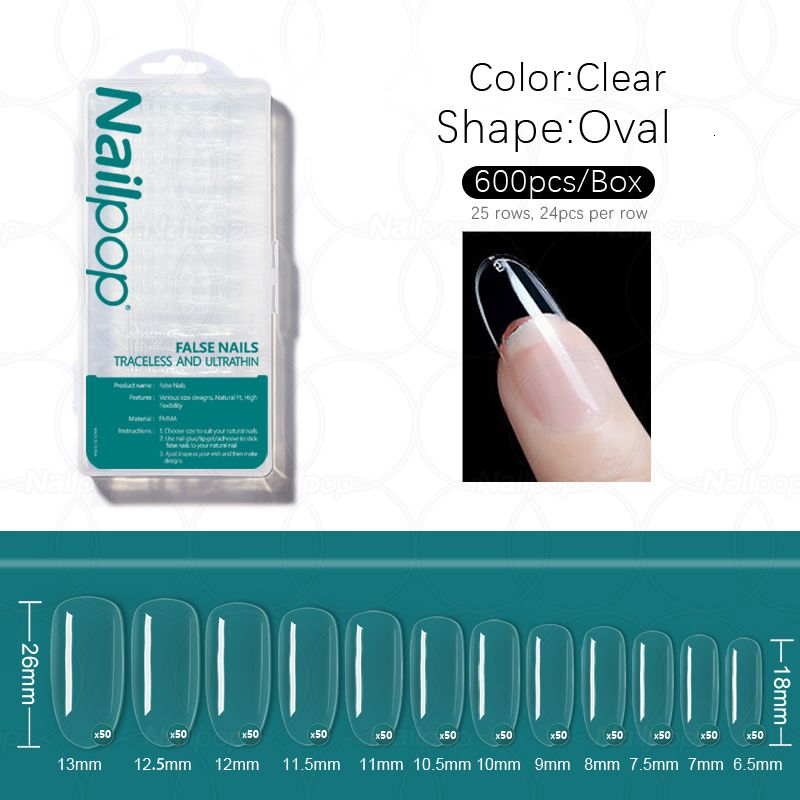 Clear M-oval 600