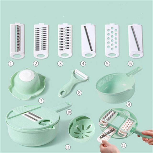 Green 12pcs Set