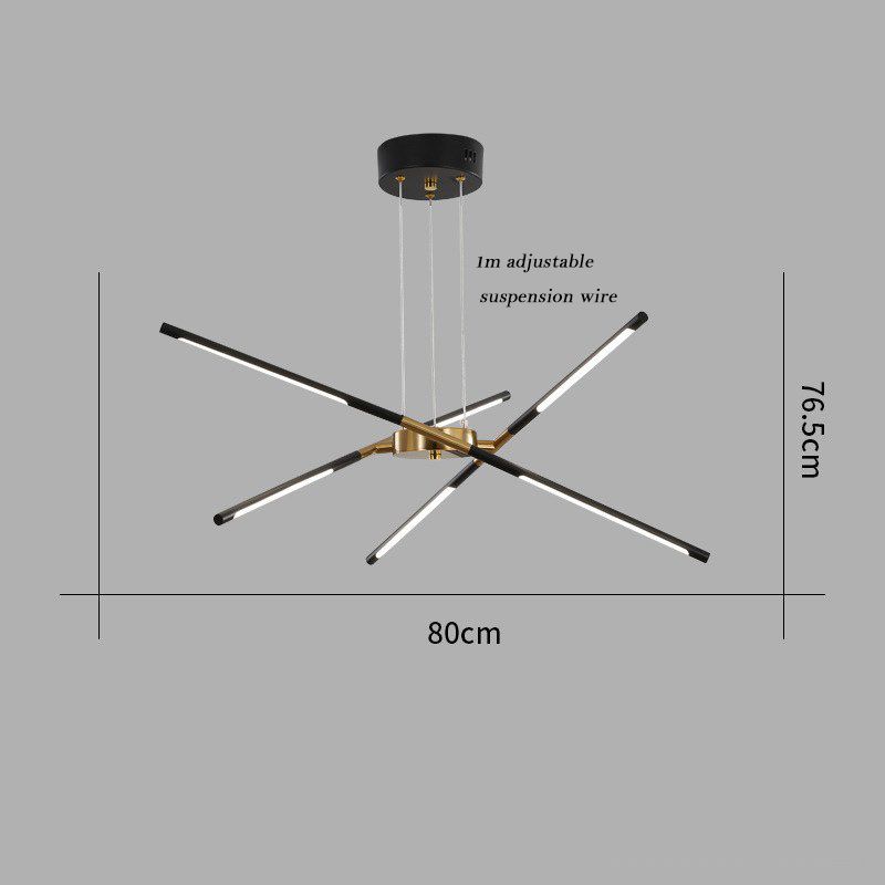 Svart 6head tricolor ljus