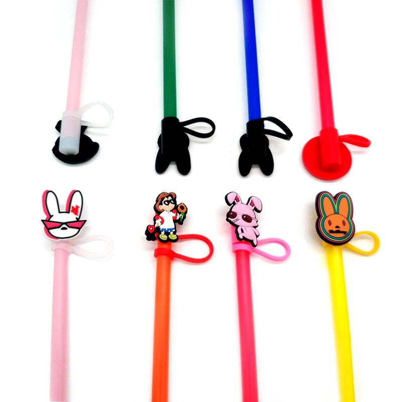 Silicone Splash Proof Bad Bunny Straw Topper Mold: Reusable, Decorative 8mm  Accessory For Dust Free Drinking At Parties. From Amandagogogo2022, $0.22