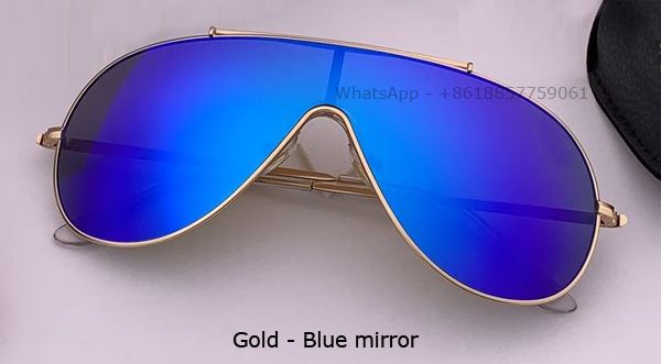 miroir bleu or