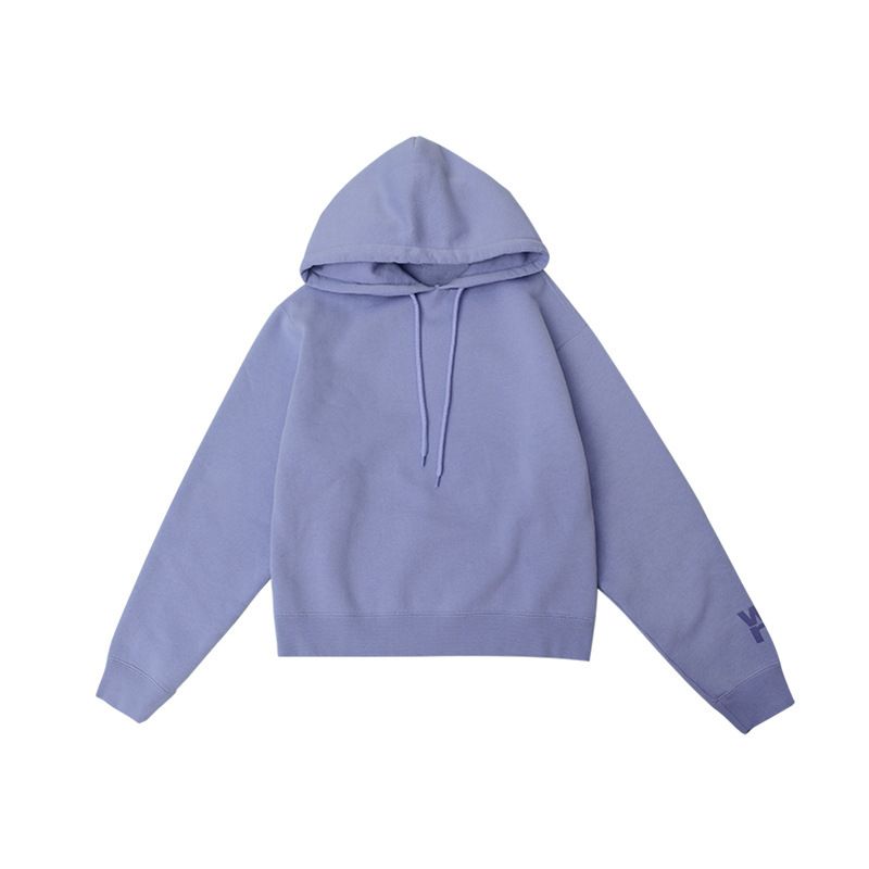 purple fleece hooded