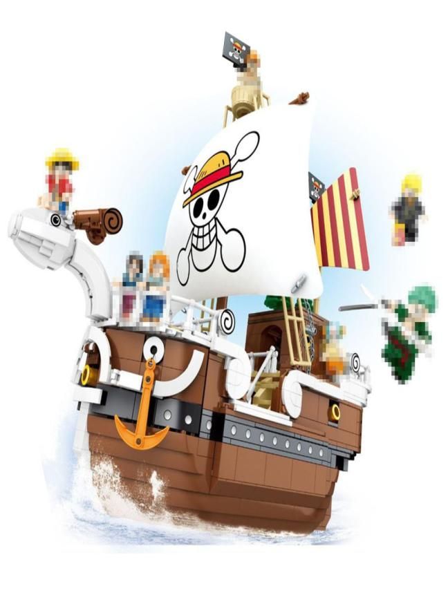 Anime One Piece Going Merry pirate ship assembled model PVC Action