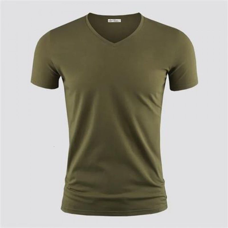 Army Green V-hals