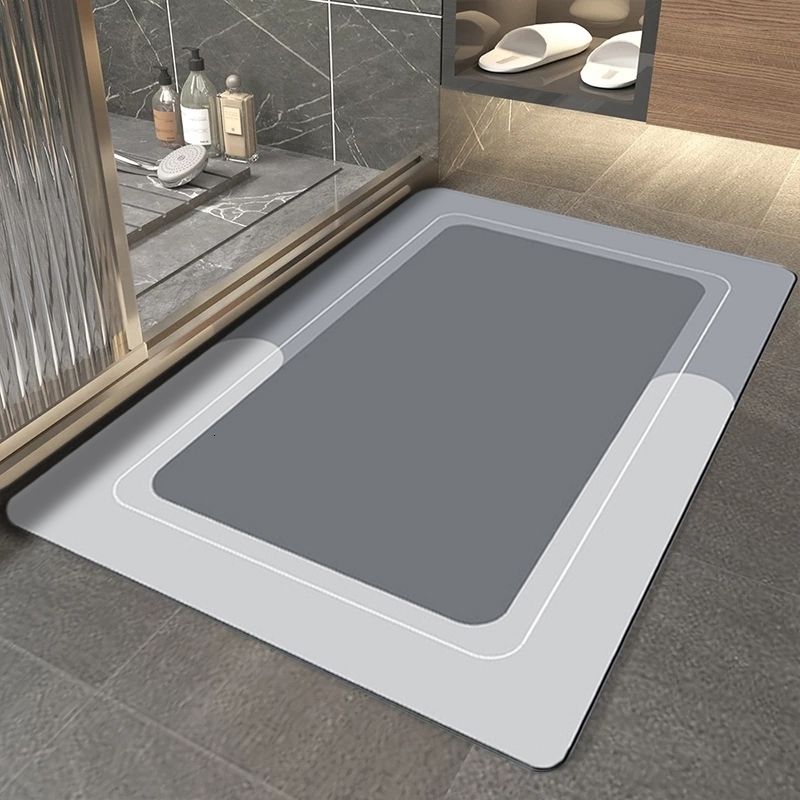 Tapis gris rectangulaire-60x90cm