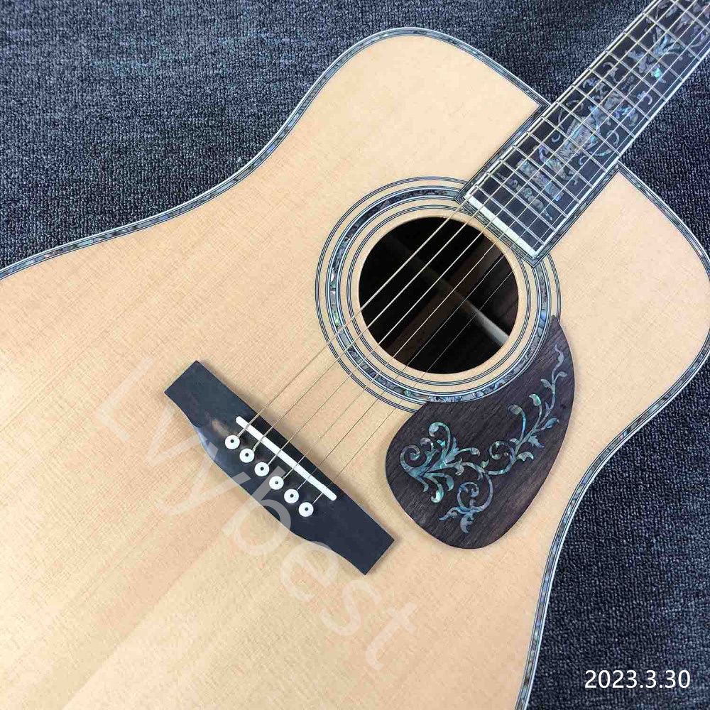 Super Deluxe All Solid Wood Acoustic Guitar All Real, 60 OFF