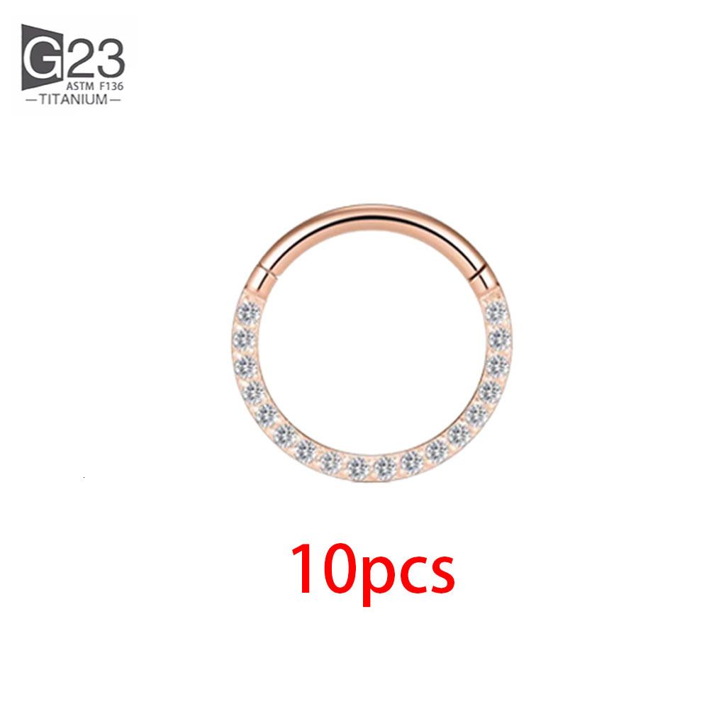 10 stks rose goud-16 g 1,2x12 mm