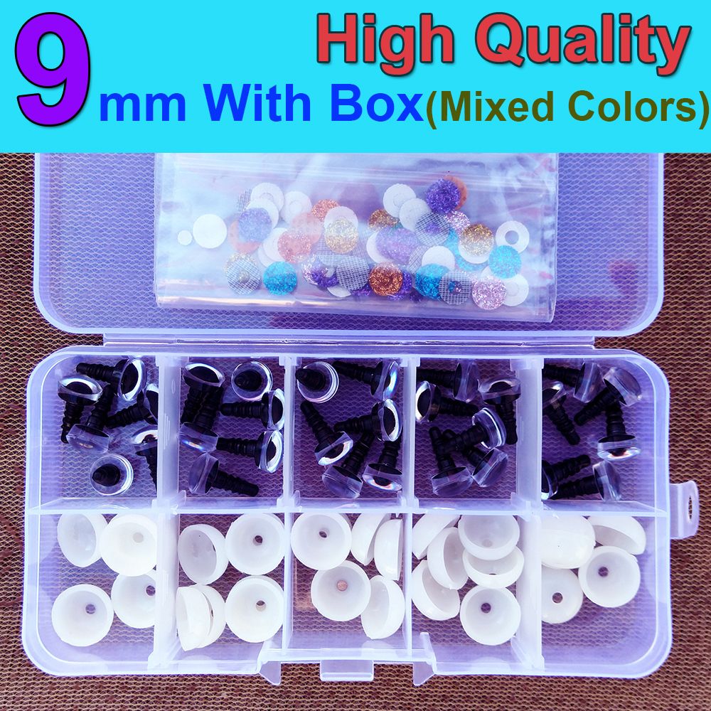 9mm-30pcs-mix färg