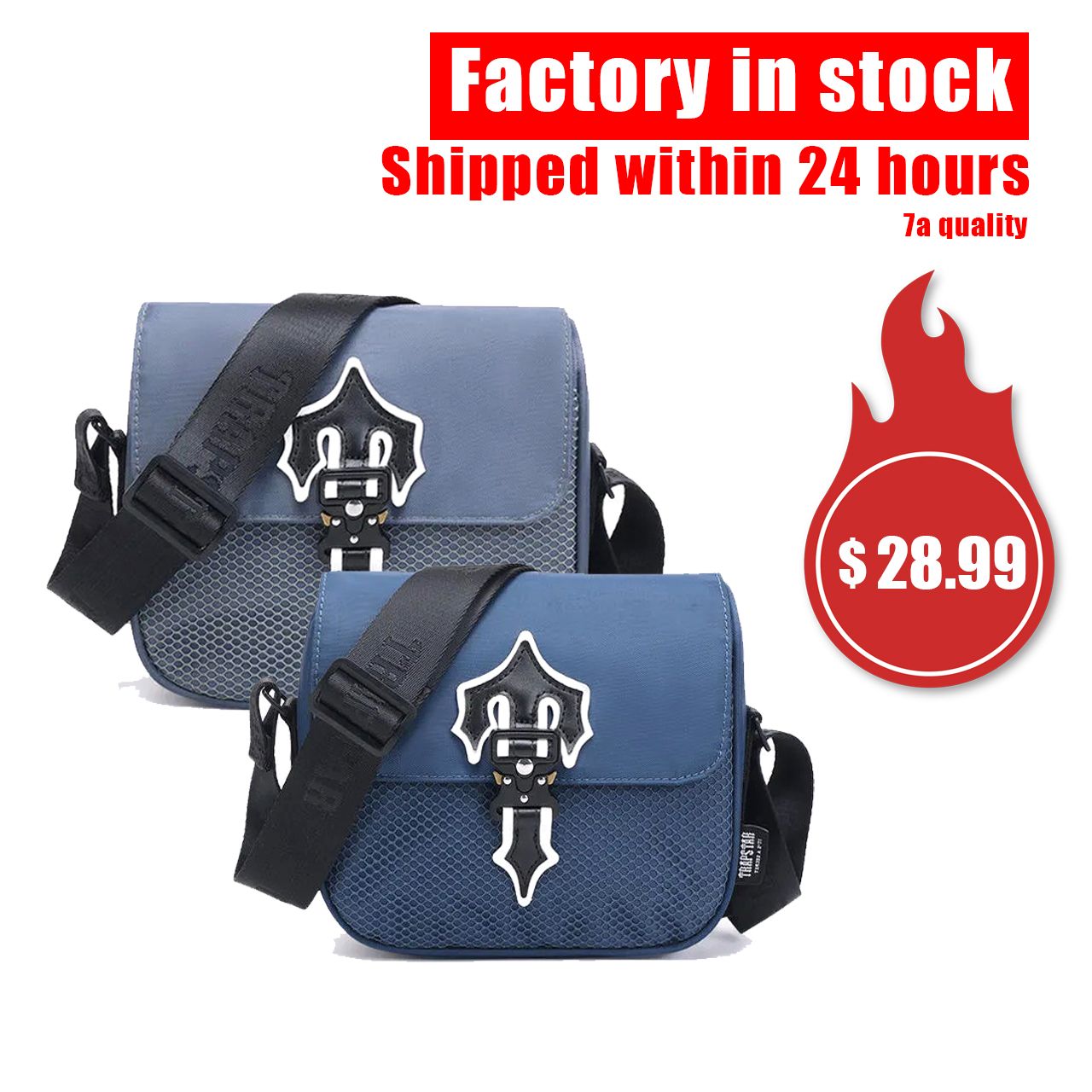 Trapstars Rapper Trapstar Clutch Waterproof RUCKSACK Oxford Womens