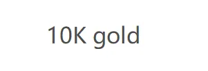 10k Gold gelb