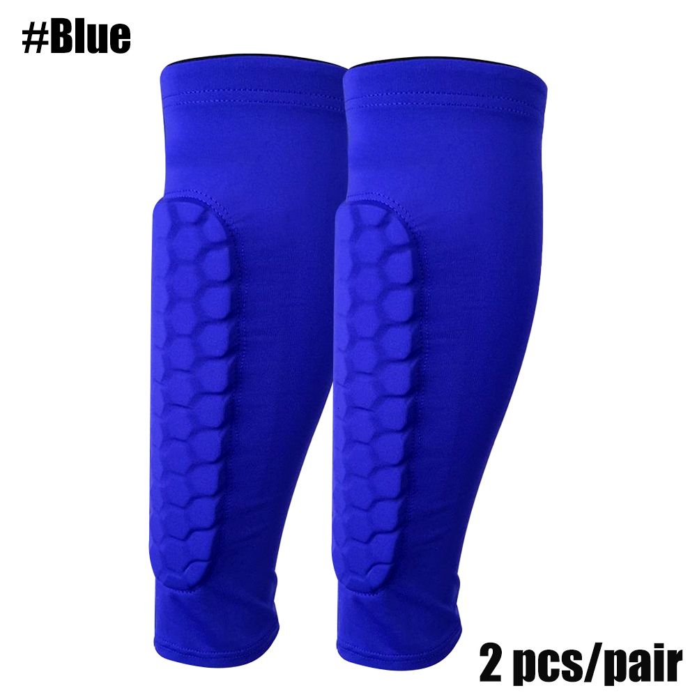 2 Blue Shin Guards-XL