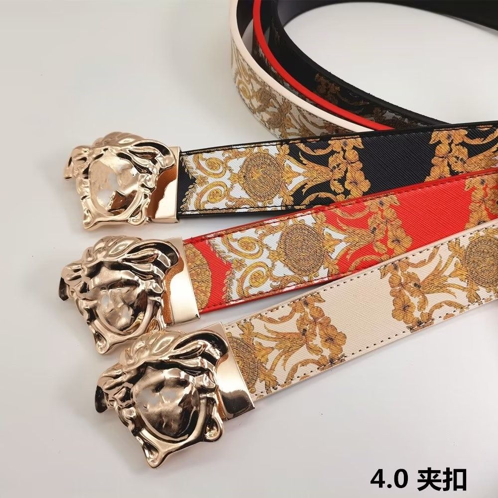 Luxury Designer Solid Color Womens Belt With Pin Needle No Buckle