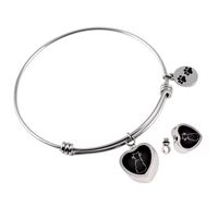 Rhodium Plated Bangle Only