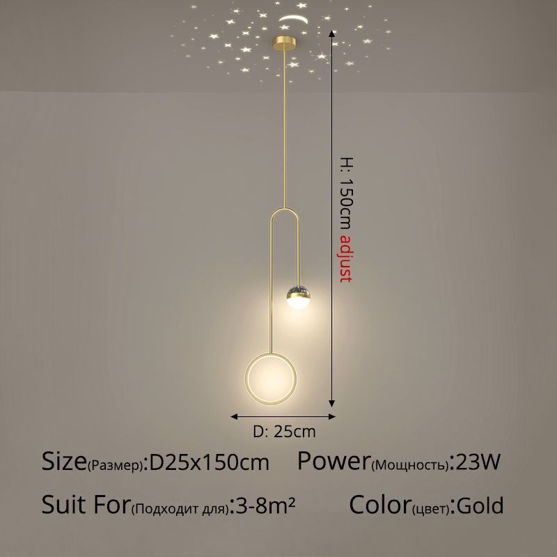 Gold 25 cm kühles Licht ohne Fernbedienung