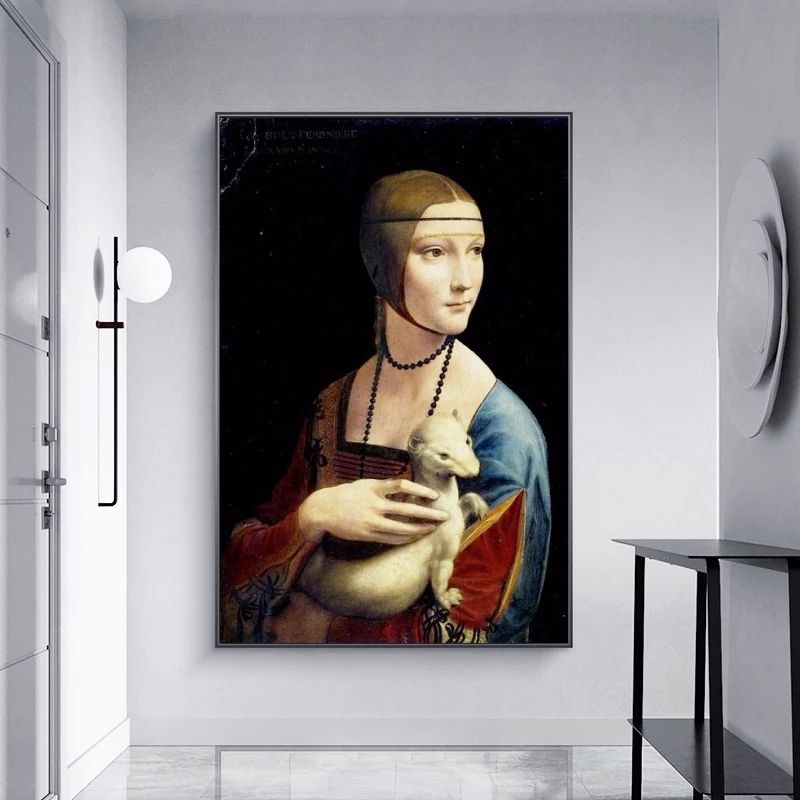 Quadro Dama Com Arminho Leonardo Da Vinci