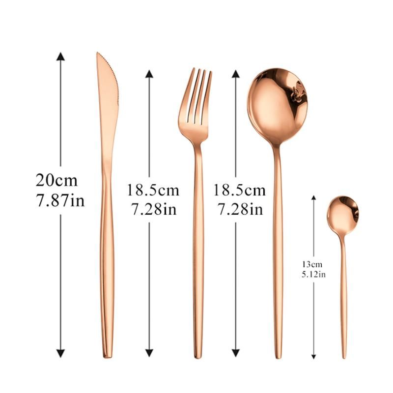 Rose Gold 4pcs