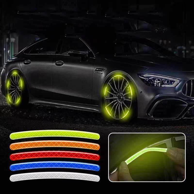 Safety Reflective Stickers, Warning Reflective Stickers Stick-on Car Reflector  Sticker Waterproof Reflective Tape Stickers For Vehicle, Bicycles, Moto