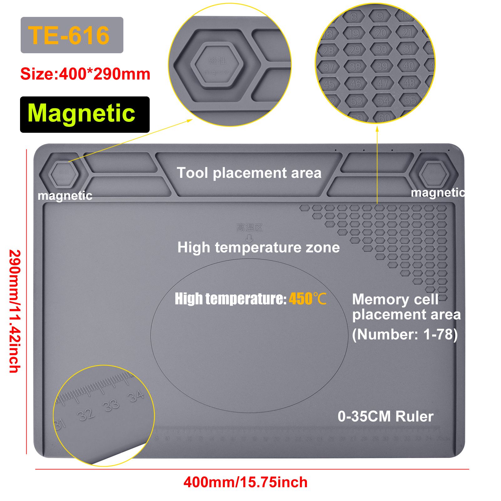 TE-616 siliconenmat