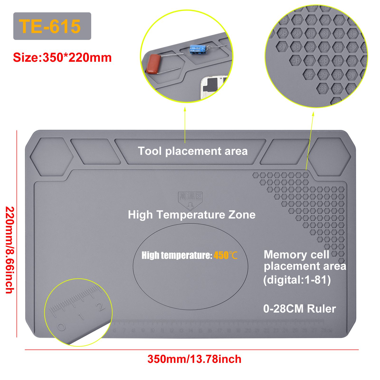 TE-615 siliconenmat