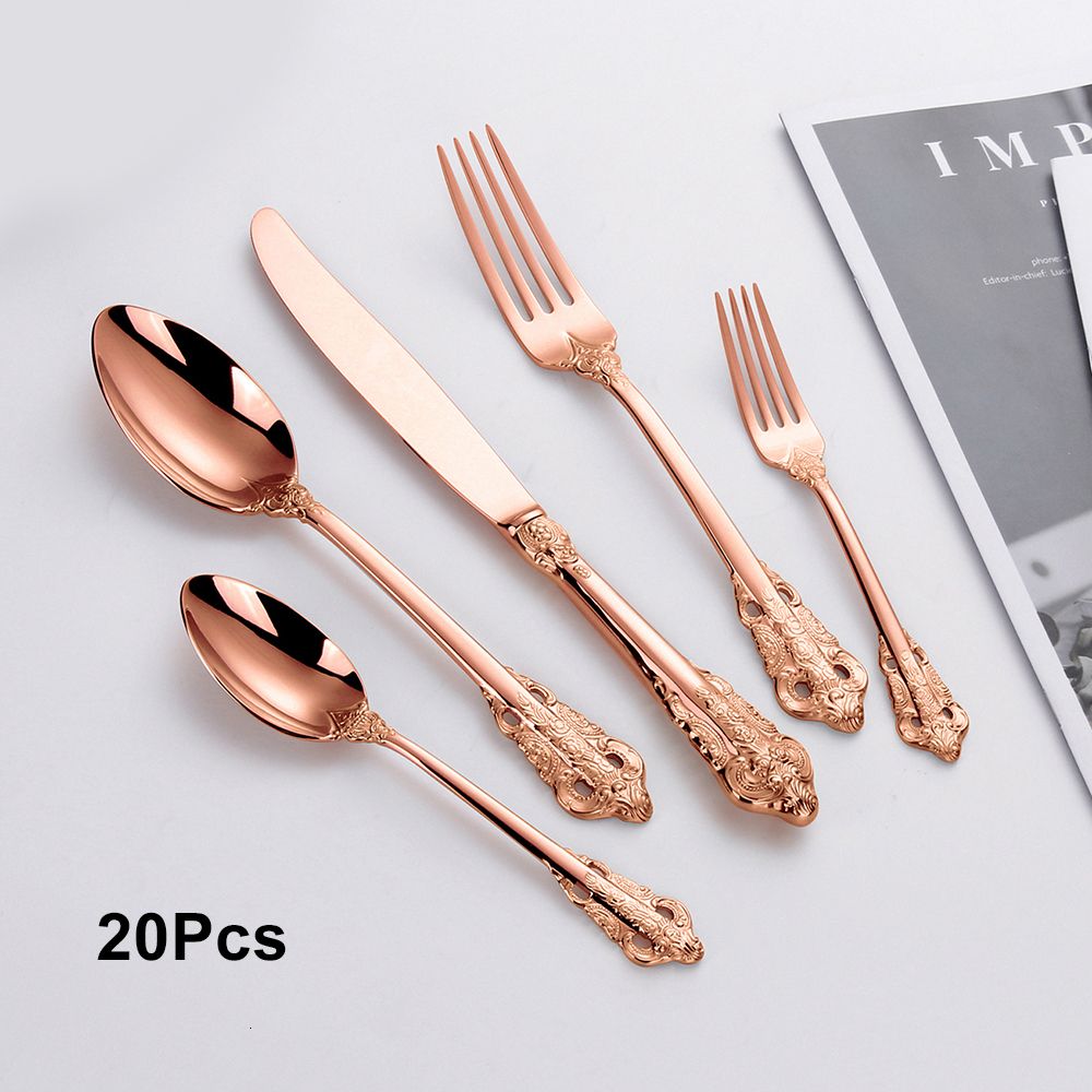 20pcs rose gold a