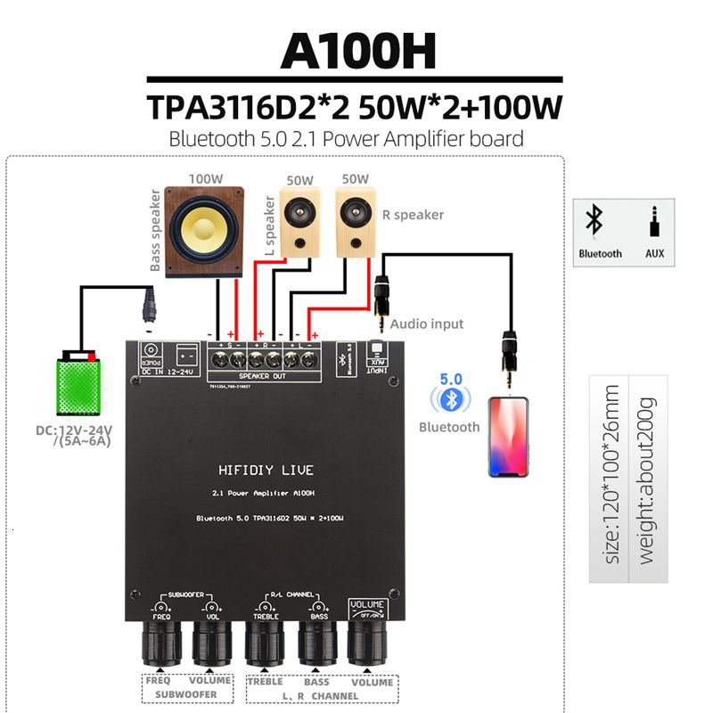 A100H TPA3116D2 100W