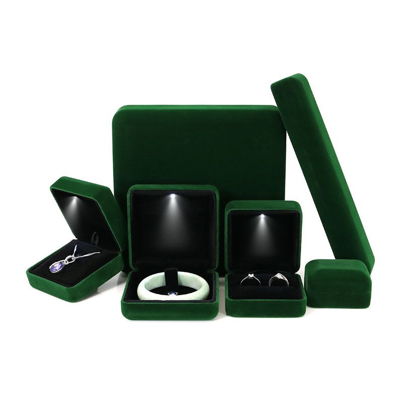 China Dark Green Single Ring Box