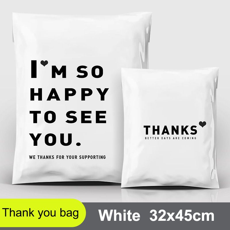 100pcs blanc 32x45cm