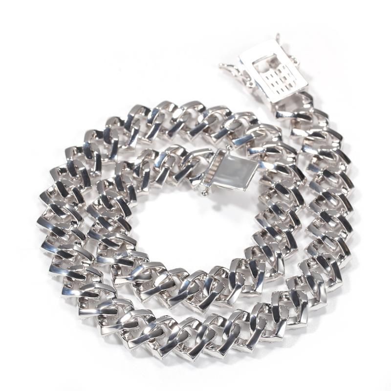 Silver 18in halsband