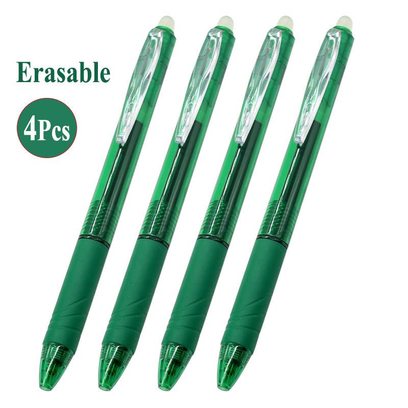 4pcs Green Pen-0,7 mm