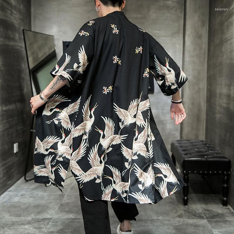seta Luminancia veredicto Ropa Étnica Talla Grande Yukata Haori Hombres Japoneses Largos Kimono  Cárdigan Samurai Chaqueta De Vestuario Para Hombres De 21,36 € | DHgate