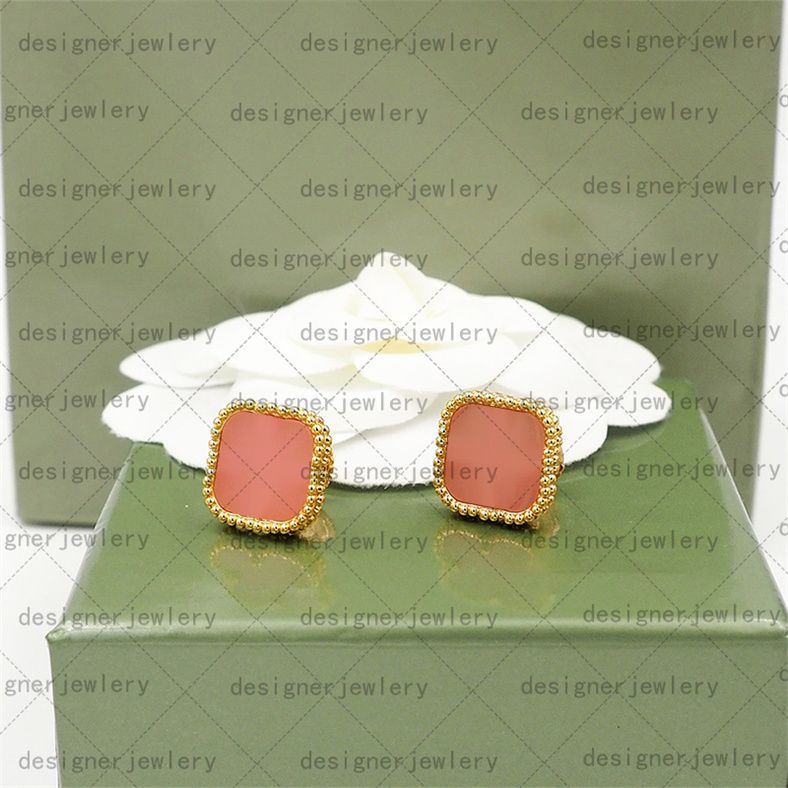 earring gold pink