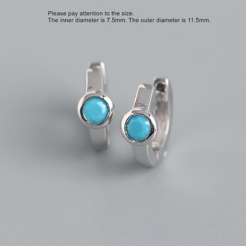 1 pair silver 7.5mm