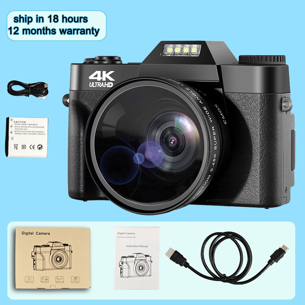 Videocamera 4K Videocamera Full HD 60FPS Fotocamera Digitale Con