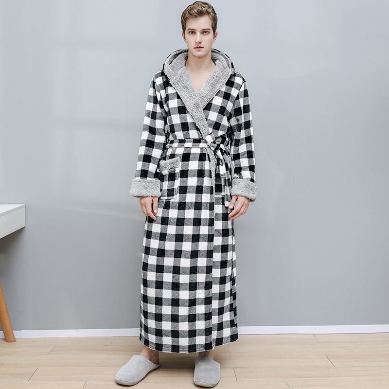 Mannen zwarte plaid