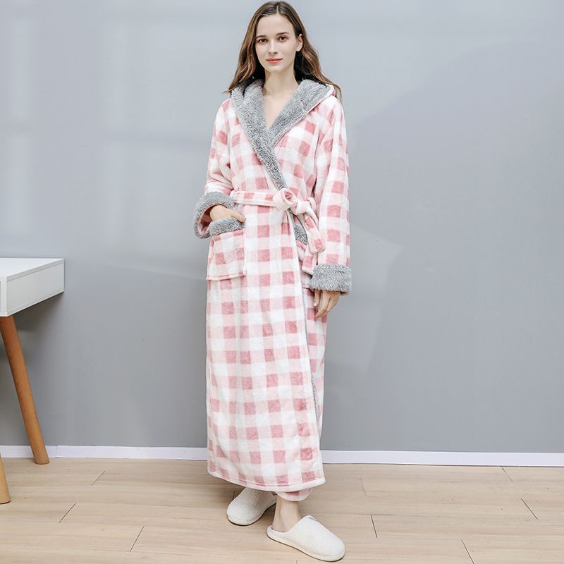 Vrouwen roze plaid