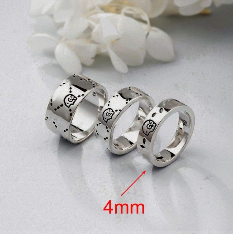 Real letter(Skull Ring(4MM))