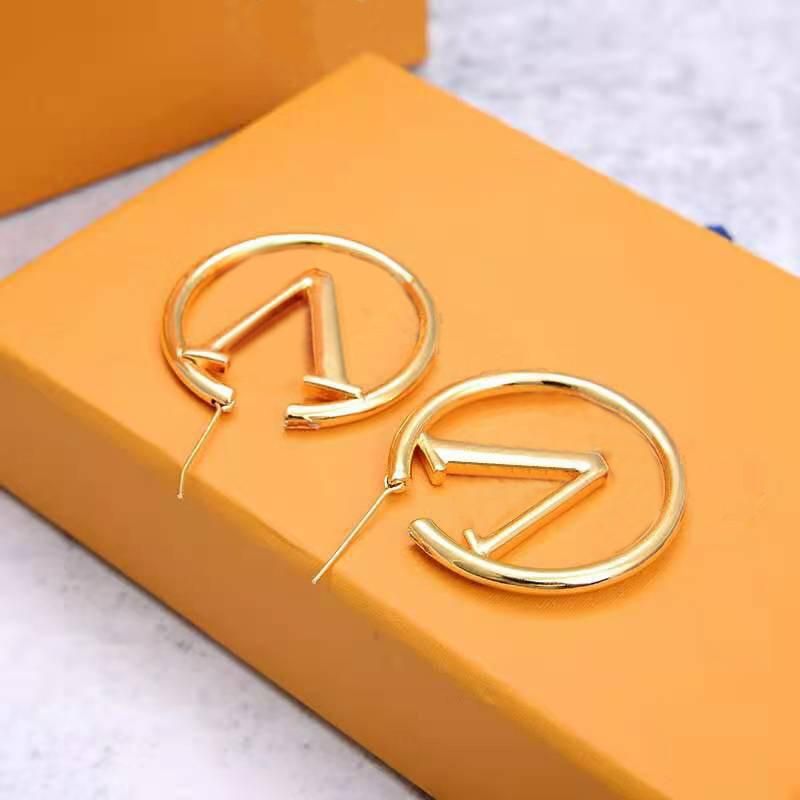 Designer Earrings Luxury Brand Hoop Earrings Classic Fashion Gold Silver  Wedding Engagement Day Good Looking Lover Gift L Letter Party Disigner  Jewelry For Girl From Eaststarstore, $8.77