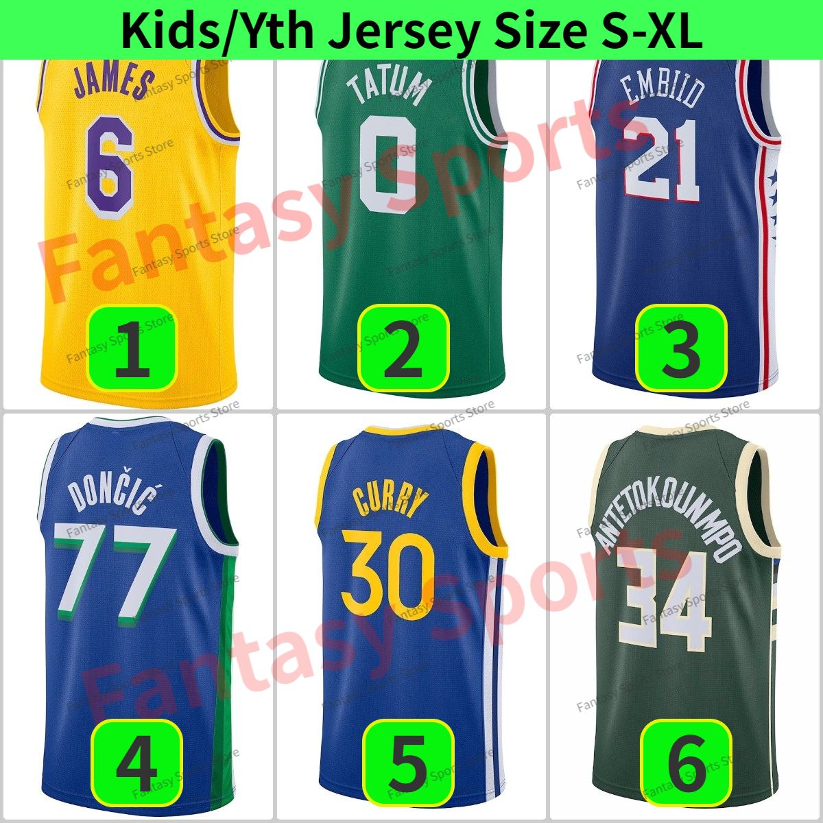 Taille de jersey pour enfants = S-xl