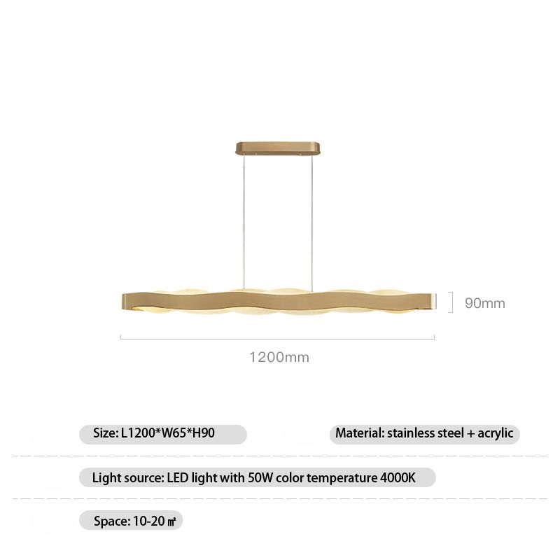 guld L120cm varmt ljus