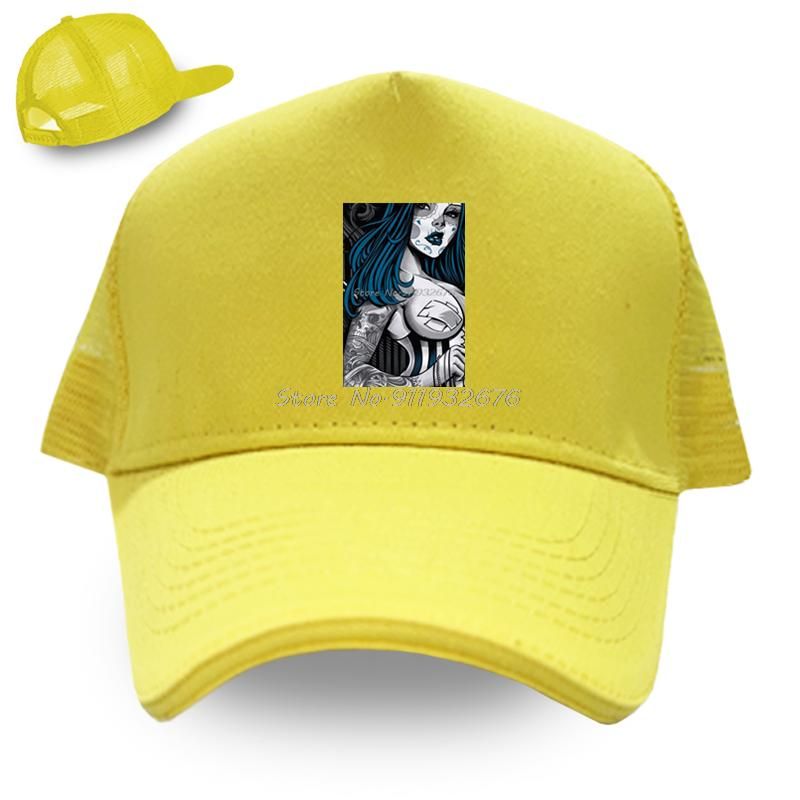 Mesh-cap-Yellow