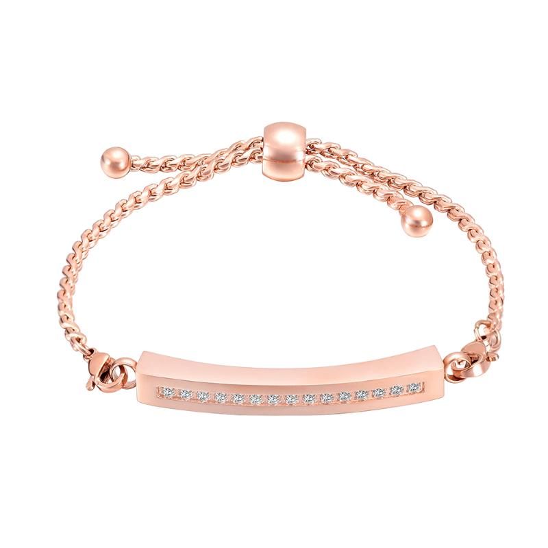 Roségouden alleen armband