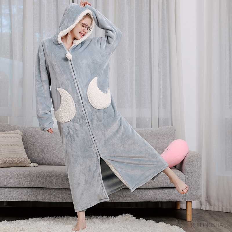 Dames Moon Robe Blue