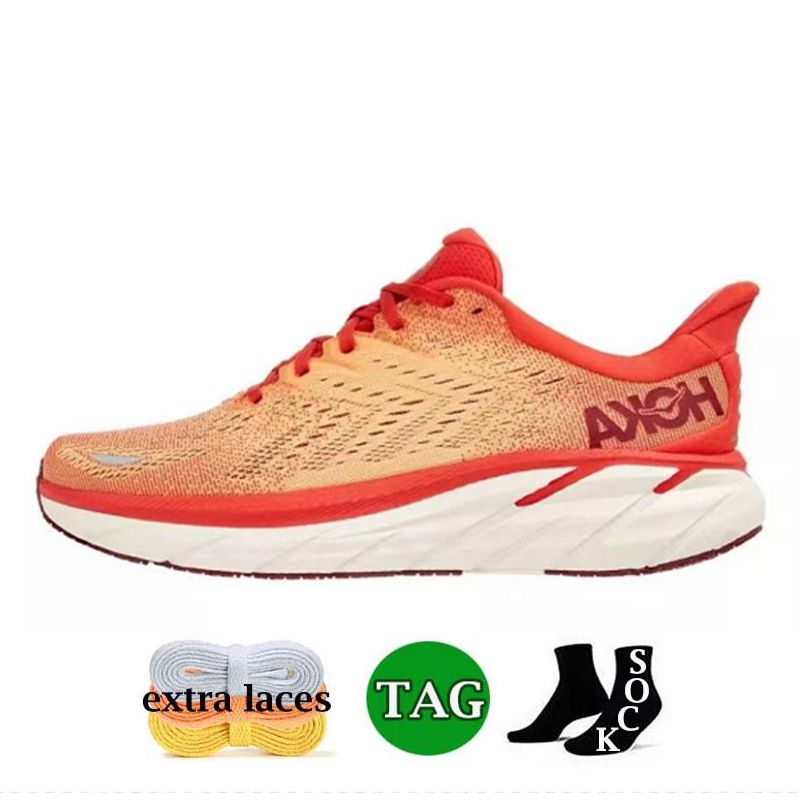 2023 Hot Hoka Designer Running Shoes Bondi 8 Summer Song Shell Coral