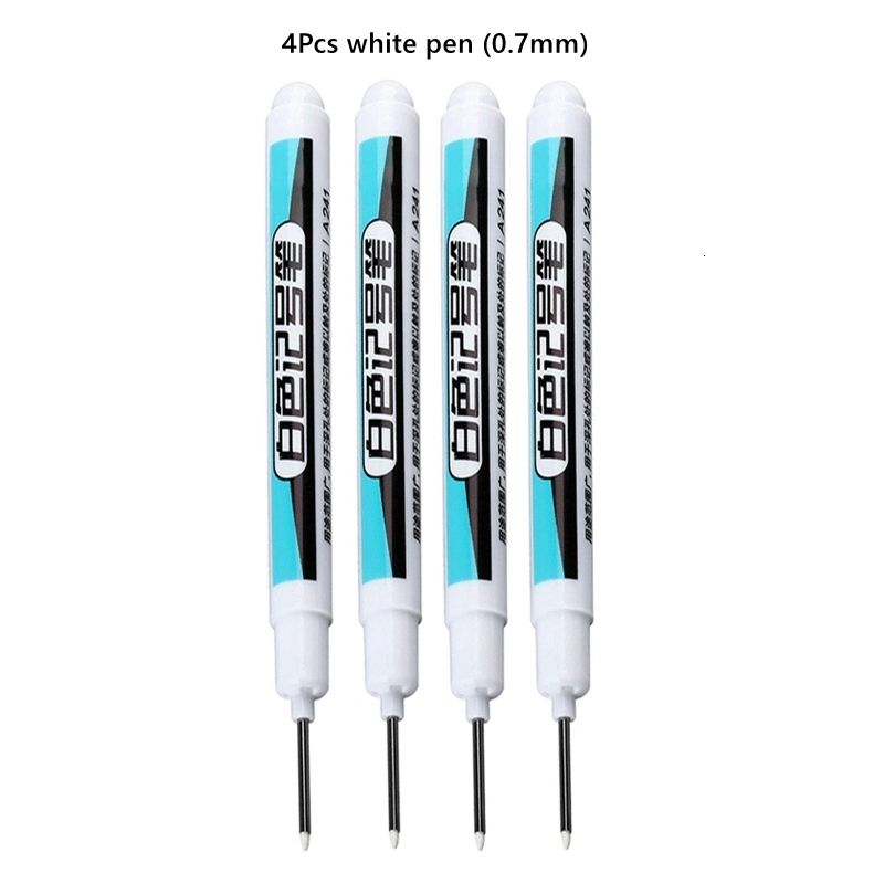 4pcs White Pen 0.7mm