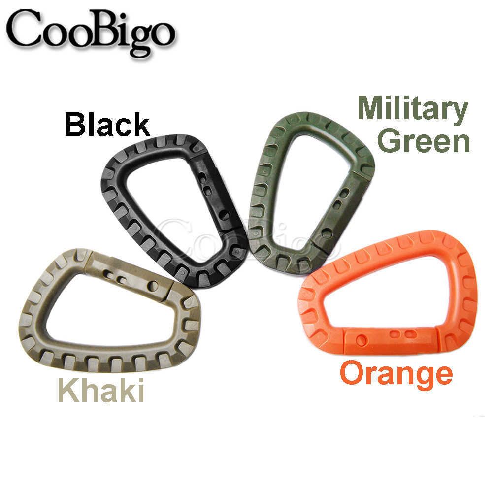  Tactical Carabiners Keychain, 15 Pack Plastic