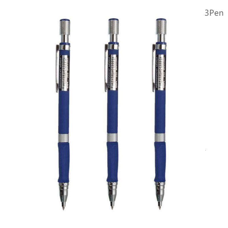 3pcs Blue Pencils