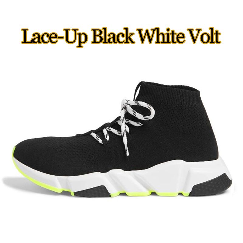 Lace-Up Black White Volt