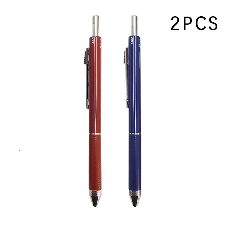1 kırmızı ve 1Blue kalem