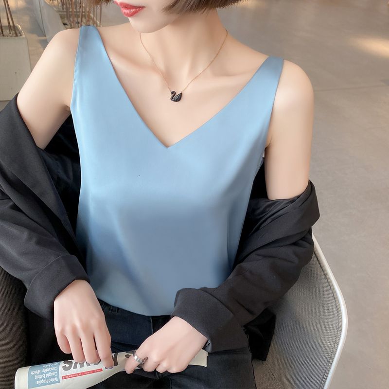 Sky Blue V-Neck